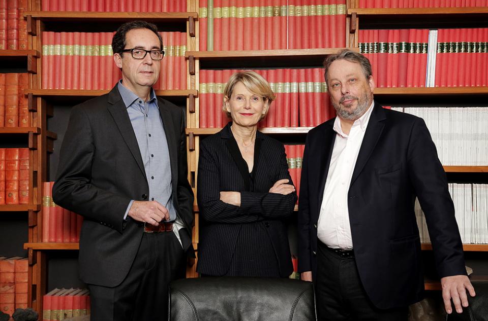 Marc Chaussidon, directeur de l'IPGP, Christine Clerici, présidente de Paris Diderot et Frédéric Dardel, président de Paris Descartes Marc Chaussidon, directeur de l'IPGP, Christine Clerici, présidente de Paris Diderot et Frédéric Dardel, président de Paris Descartes